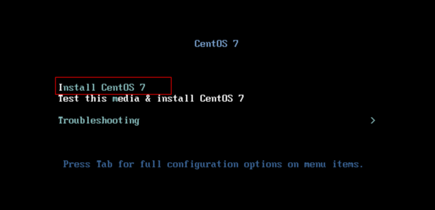 进行CentOS 7系统